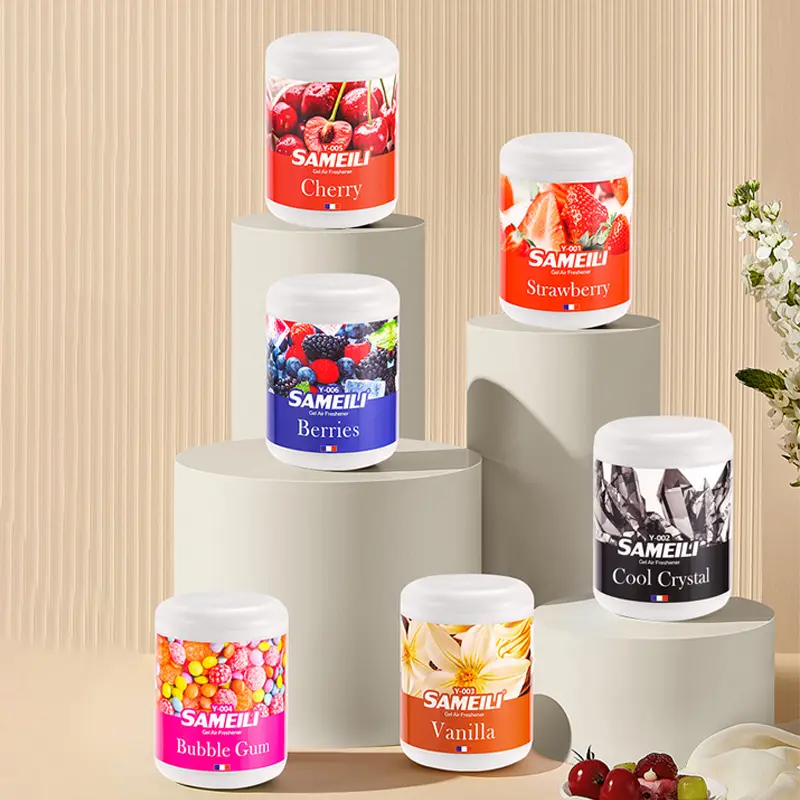 Home Fragrance Luxury - 高級車用装飾カップホルダー 長持ちするローズの香り ホーム&オフィス芳香剤 固体紙ジェルタイプ 臭い除去