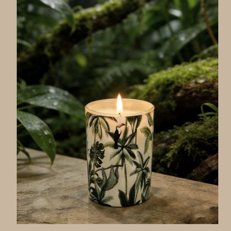 Home Fragrance Luxury - ガラス瓶入りソイワックス香り付きキャンドル 無煙アロマ ホームフレグランス 高級ミニマリストキャンドルボックス 誕生日 新築祝いギフト