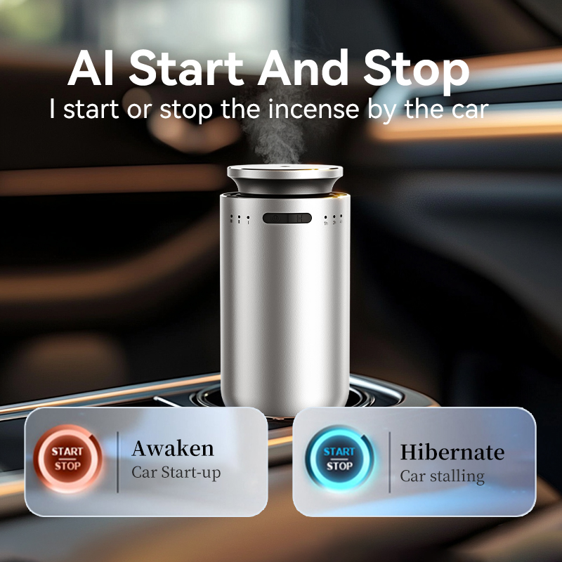 Home Fragrance Electric Diffuser - ポータブルカーディフューザー、エッセンシャルオイル用、車用芳香剤、家庭用電動芳香剤、充電式ルームフレグランスディフューザー