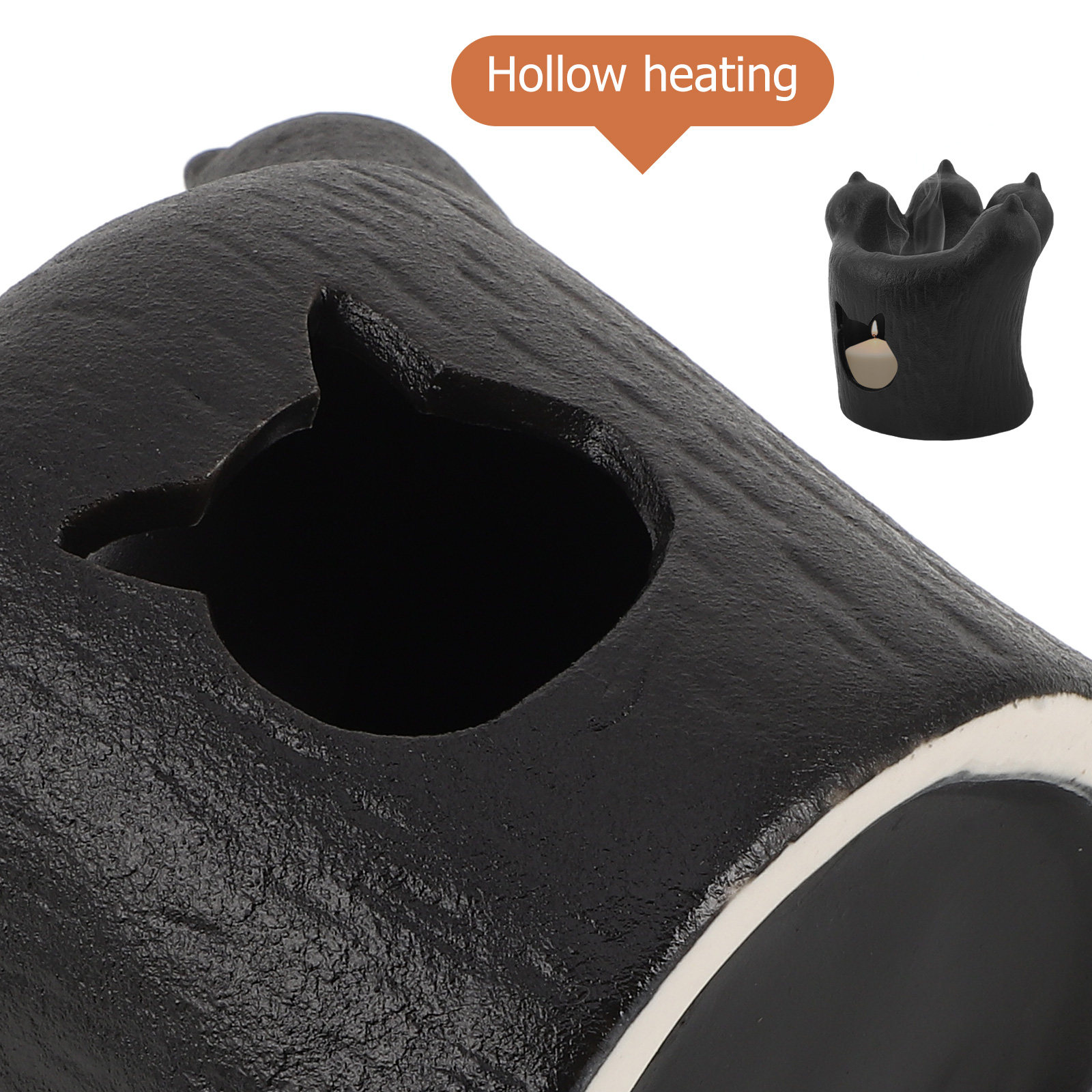 猫の足型セラミックアロマセラピーオイルウォーマー、エッセンシ - Ceramic Oil Burner のレビューと価格