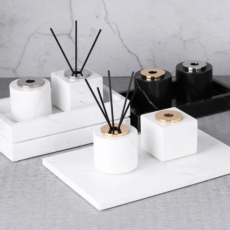 大理石アロマセラピーボトル 火を使わないフレグランスボトル  - Home Fragrance Bottle のレビューと価格