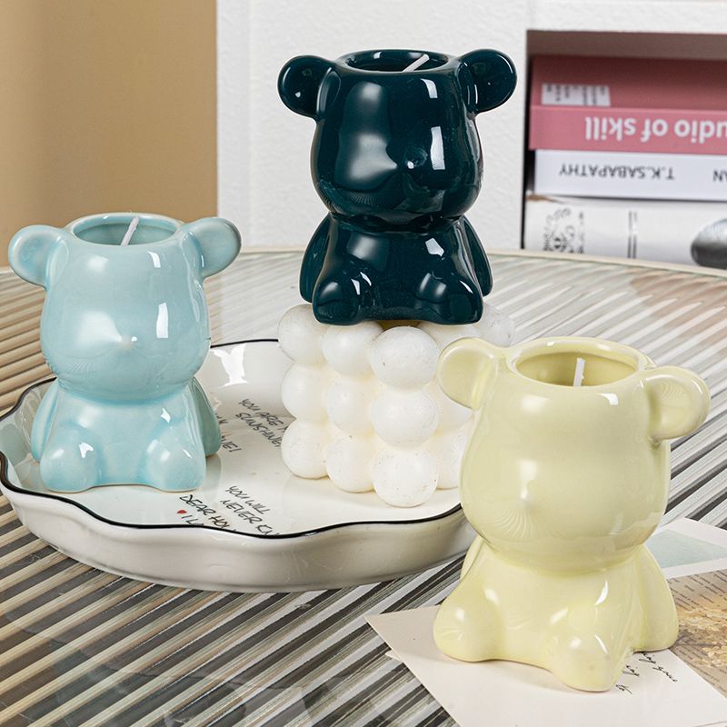 親友へのギフト くま型ソイワックスキャンドルセット 無煙 ホ - Home Fragrance Best のレビューと価格