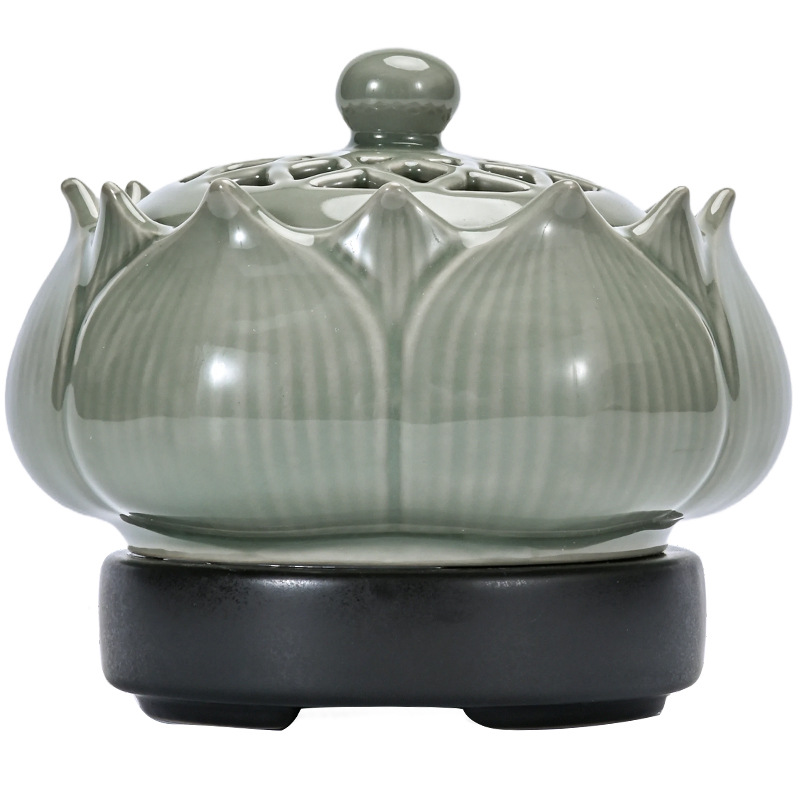 セラミック電子香炉温度調節可能な家庭用白檀エッセンシャルオイ - Ceramic Oil Burner のレビューと価格