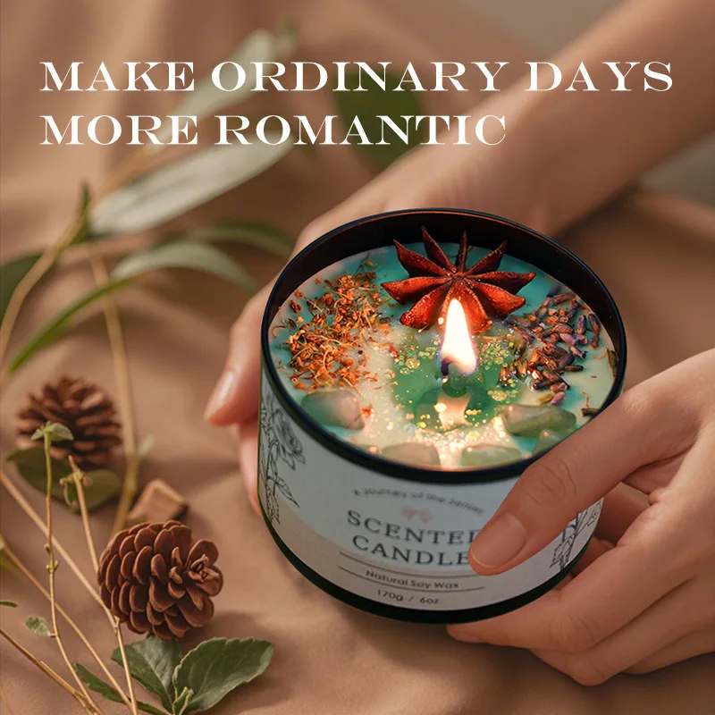 クリエイティブクリスタルアロマセラピーキャンドル6オンス - - Home Fragrance Us のレビューと価格