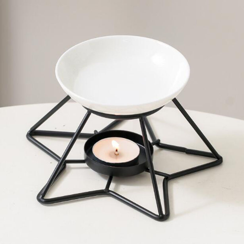 メタルスターラックセラミックボウルアロマセラピーバーナーエッ - Home Fragrance Oil Burner のレビューと価格