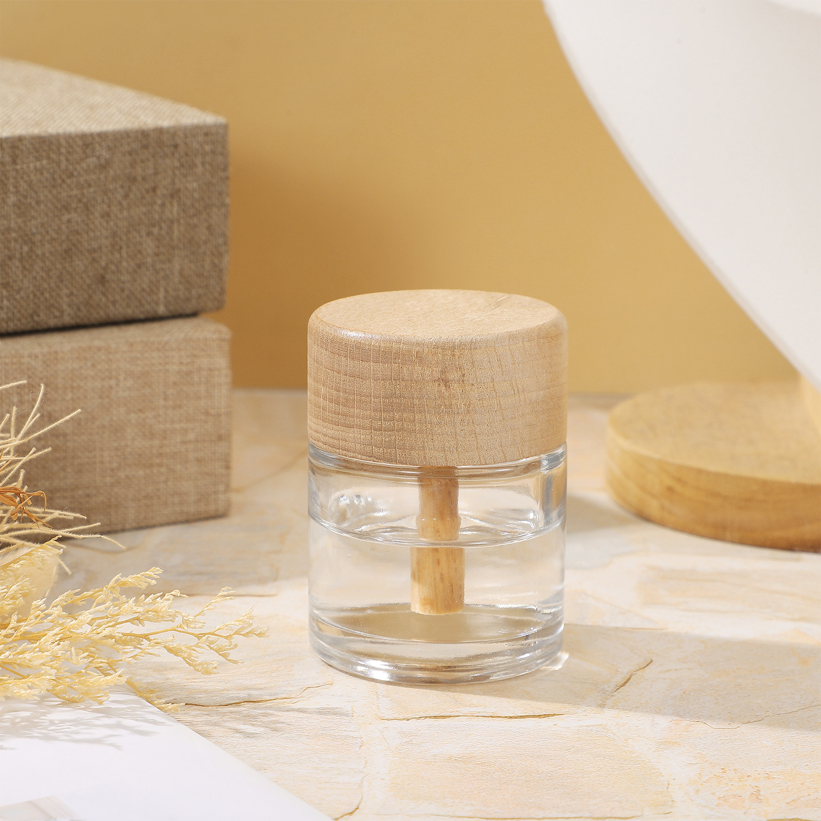 2個入りクリアリードディフューザーボトル ガラス製広口空ディ - Home Fragrance Bottle のレビューと価格
