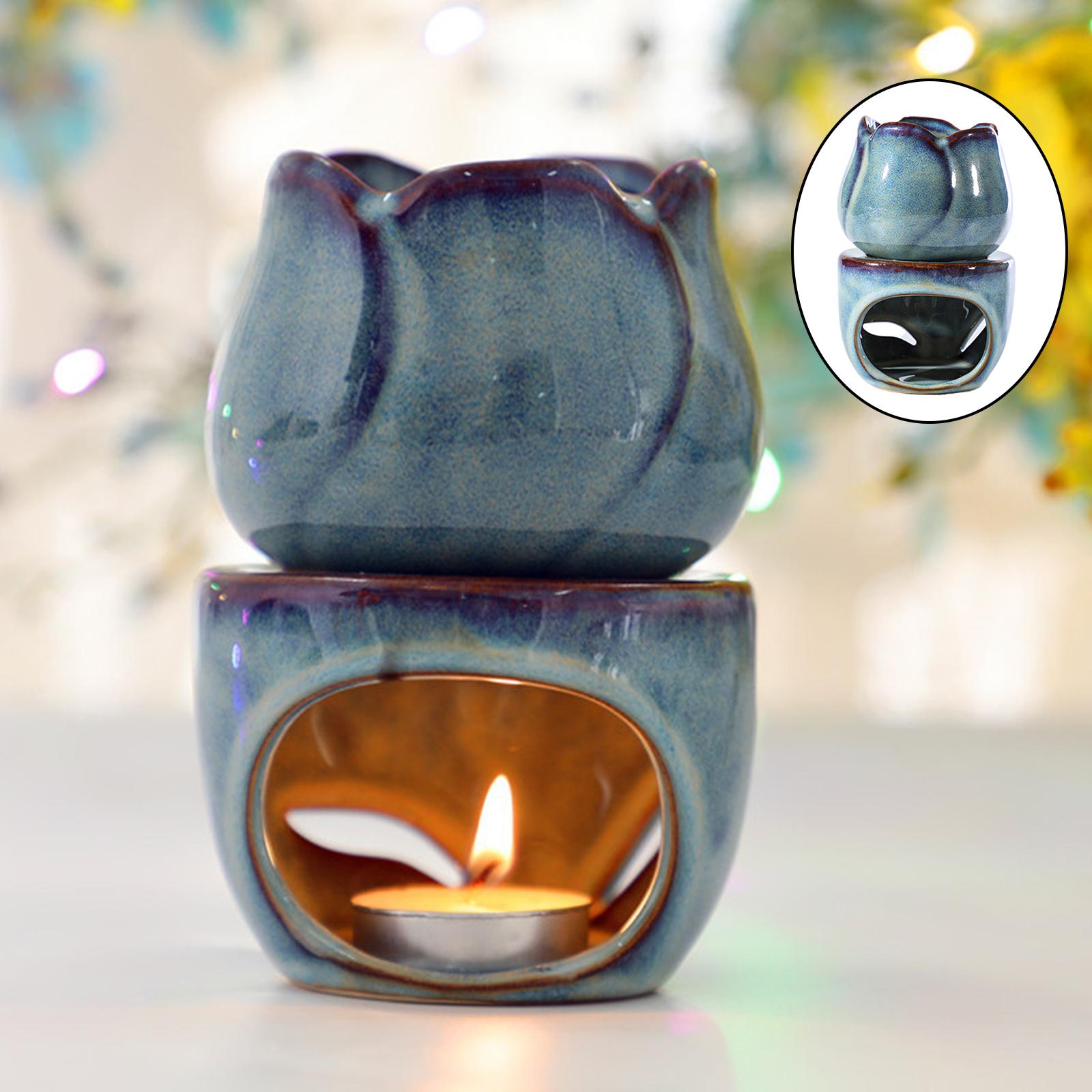 チューリップセラミックアロマセラピーオイルバーナー分割炉ワッ - Home Fragrance Oil Burner のレビューと価格